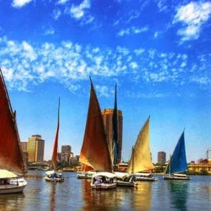 Прогулка по Нилу на лодке Felucca, Каир